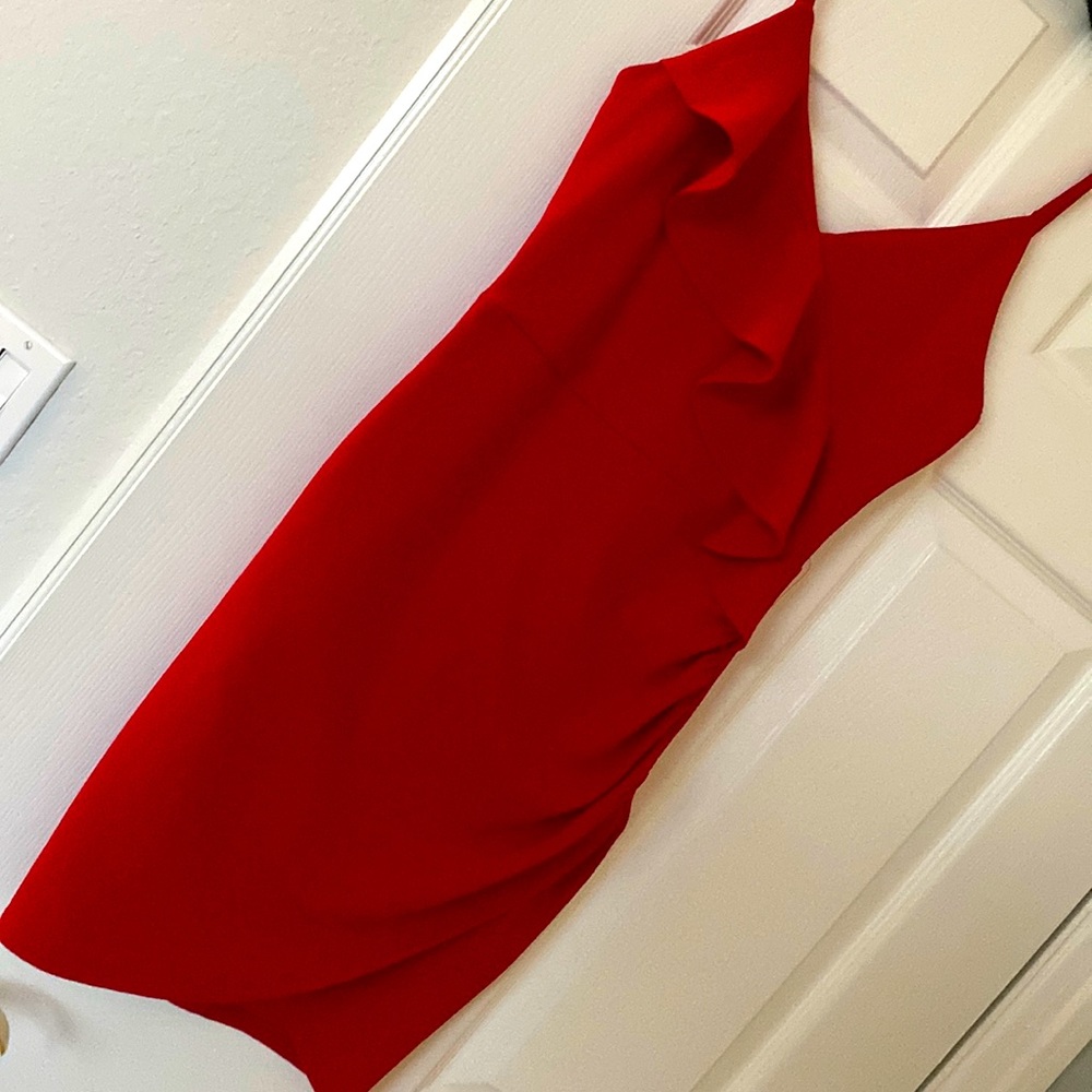 Mini red dress